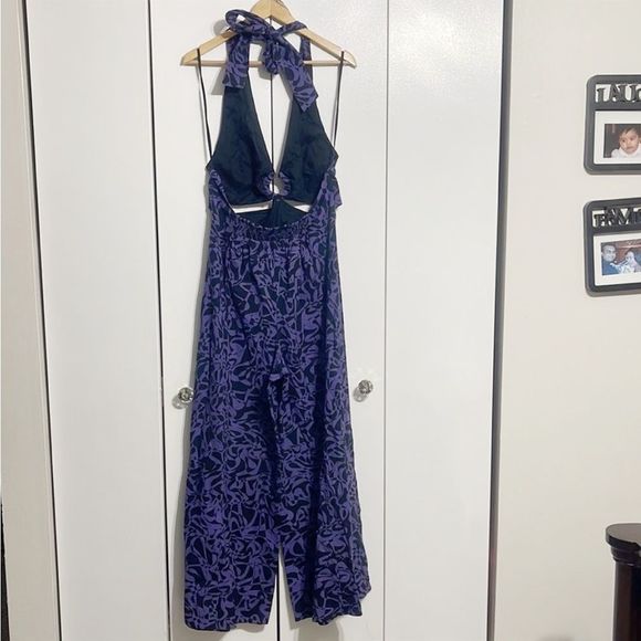 Free People Wide Leg Kira Jumpsuit Size Large Brand New - Picture 6 of 7